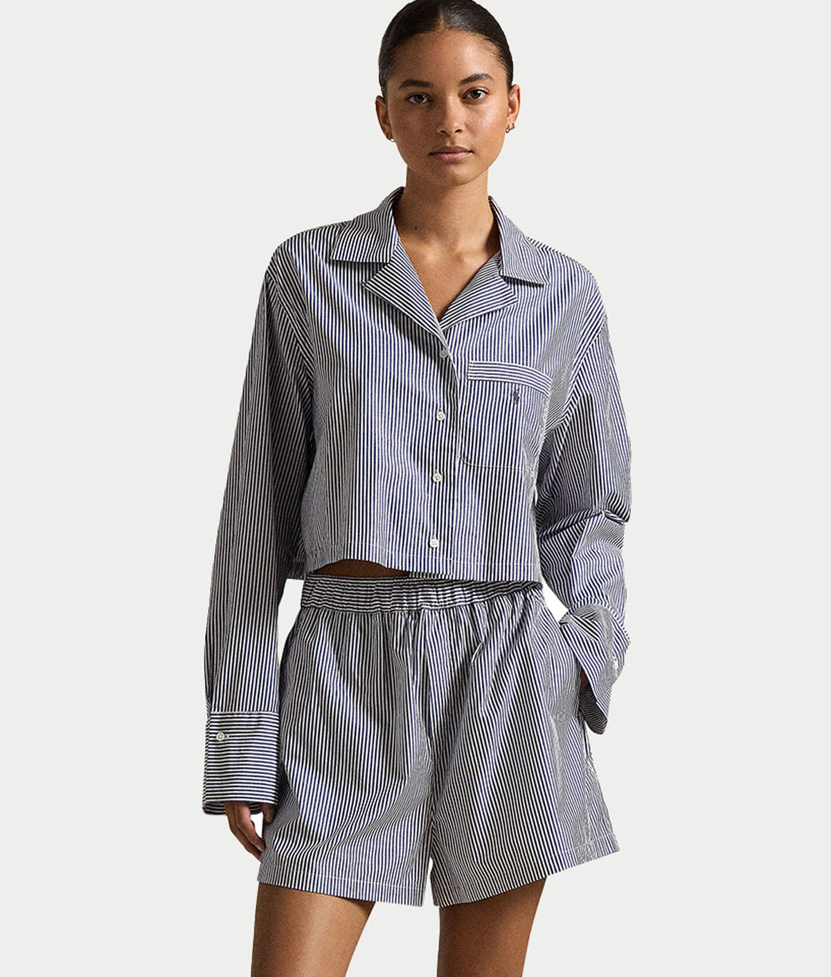 Woven Boxer Pajama Set