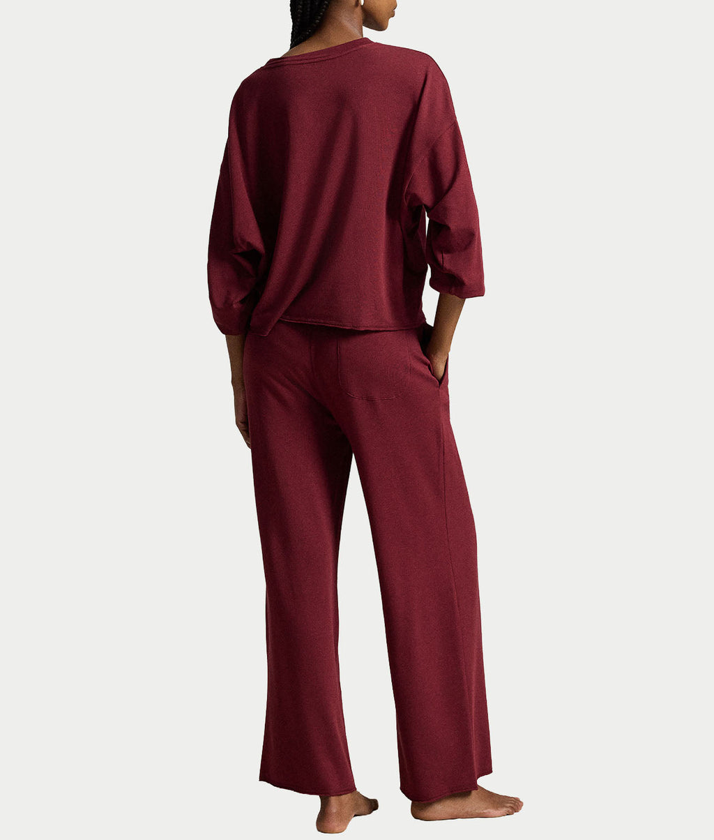 Polo Club Terry Wide Leg Pants Set