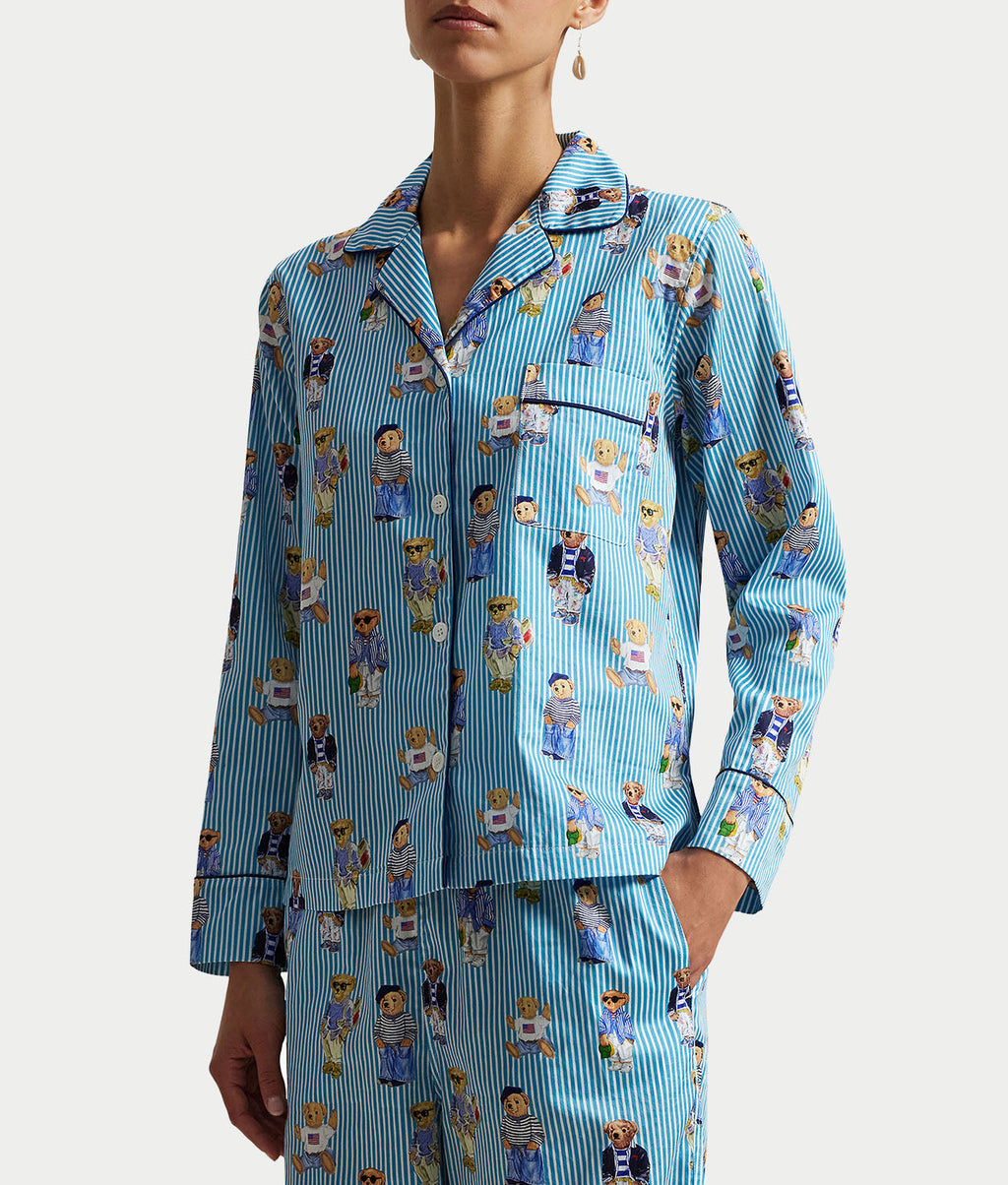 Heritage Polo Bear Woven Pajama Set