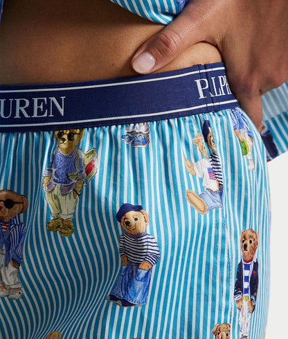 Heritage Polo Bear Woven Pajama Set