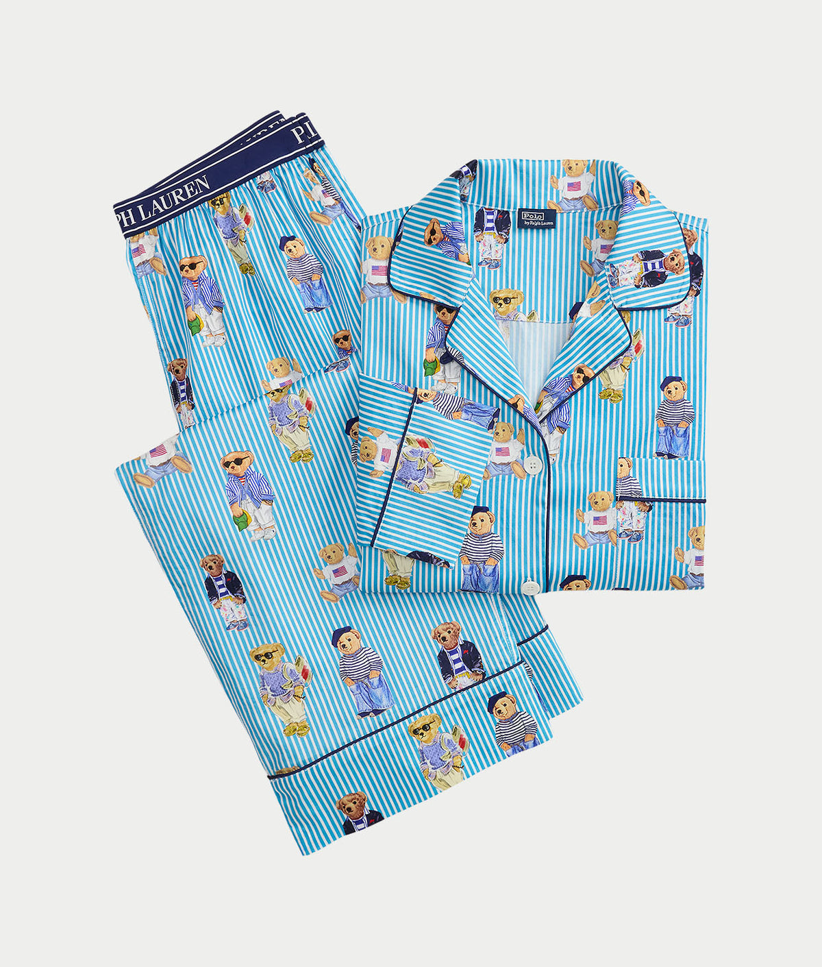 Heritage Polo Bear Woven Pajama Set