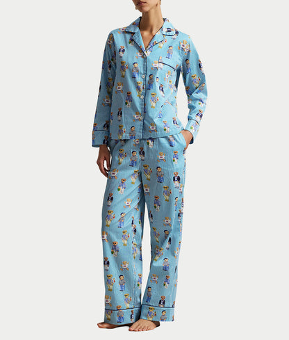 Heritage Polo Bear Woven Pajama Set