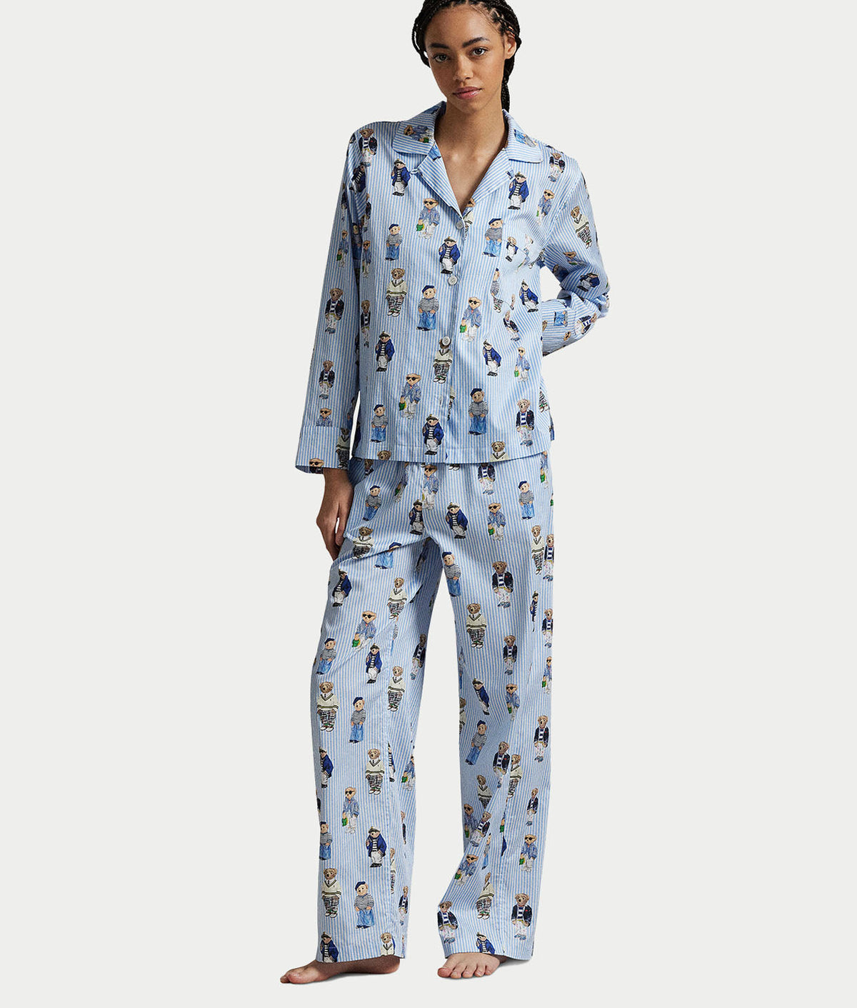 Heritage Polo Bear Woven Pajama Set