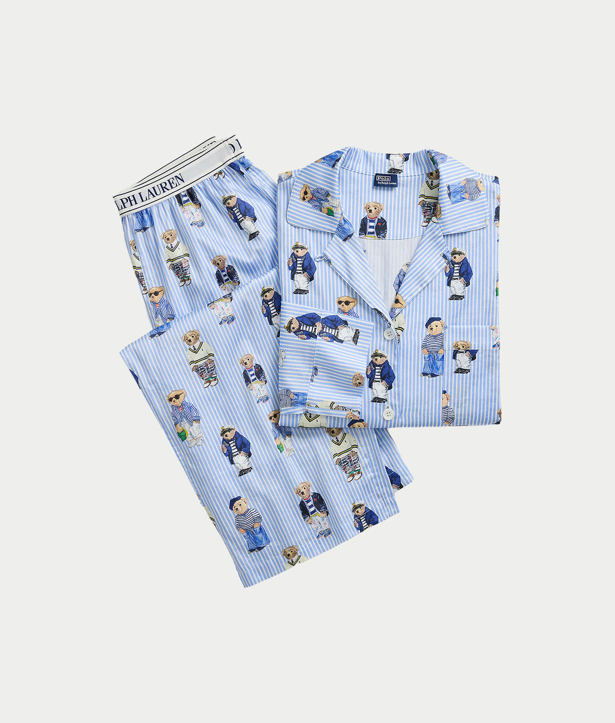 Heritage Polo Bear Woven Pajama Set
