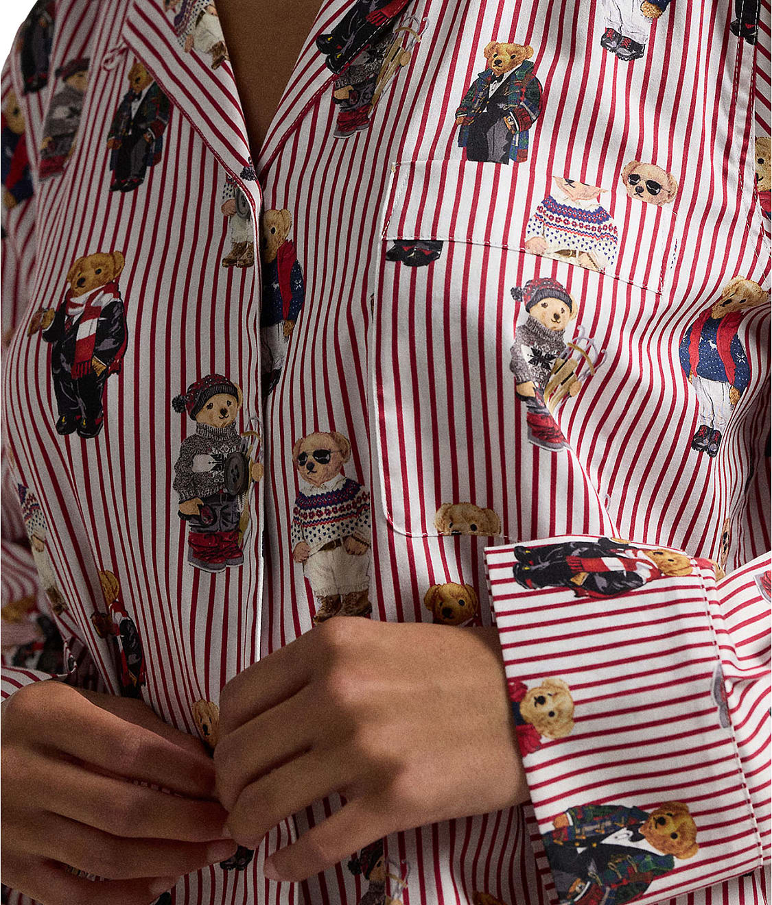 Heritage Polo Bear Woven Pajama Set