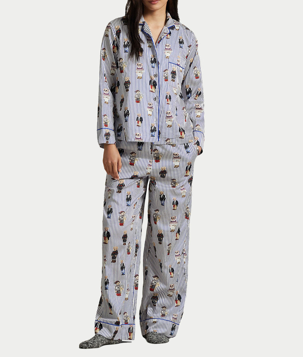 Heritage Polo Bear Woven Pajama Set
