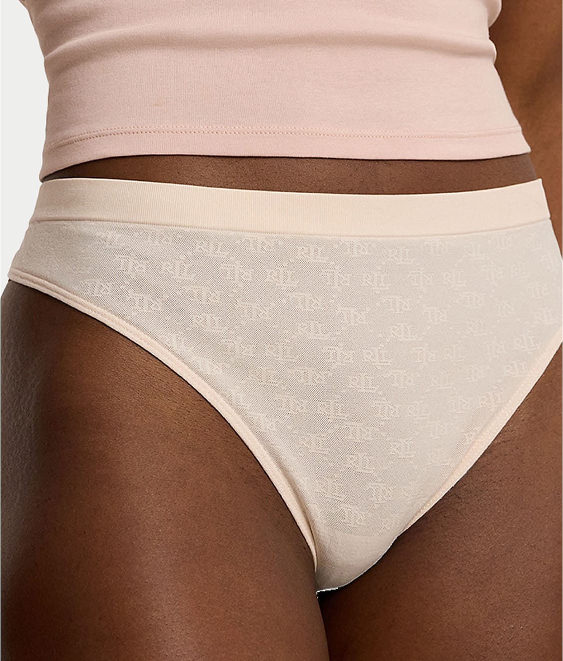 Monogram Mesh Thong