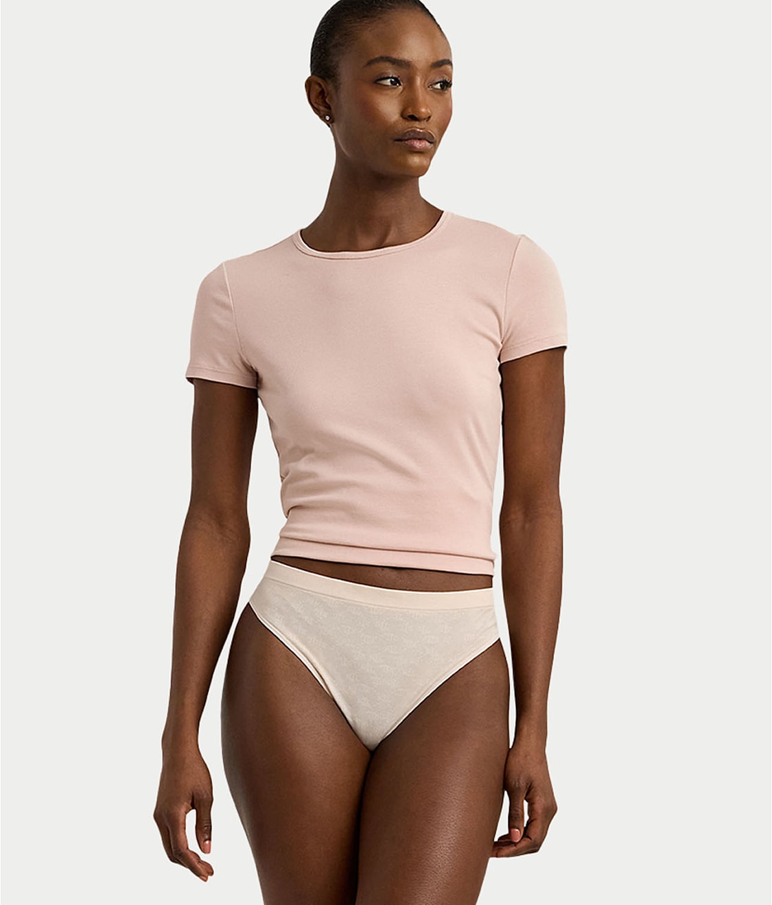 Monogram Mesh Thong