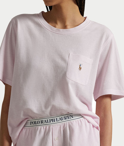 Oxford Knit Pajama Shorts Set