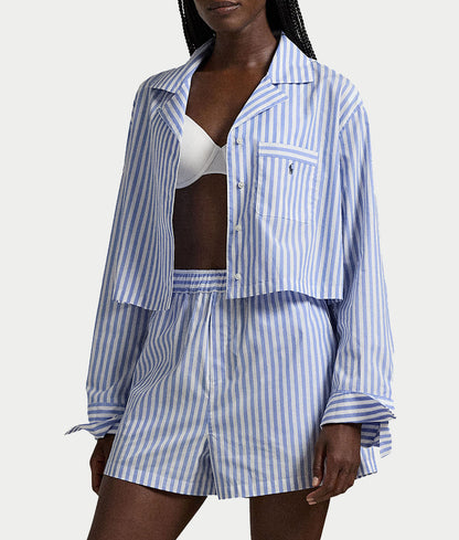 Woven Boxer Pajama Set