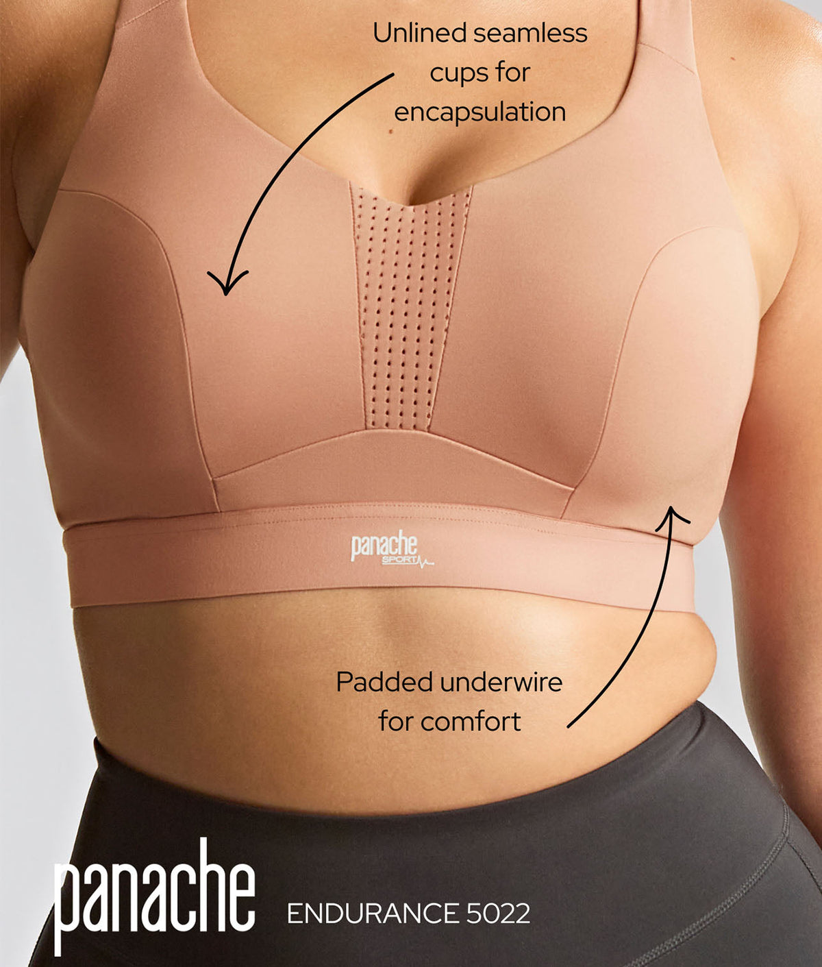 Endurance Underwire Unlined Sports Bra