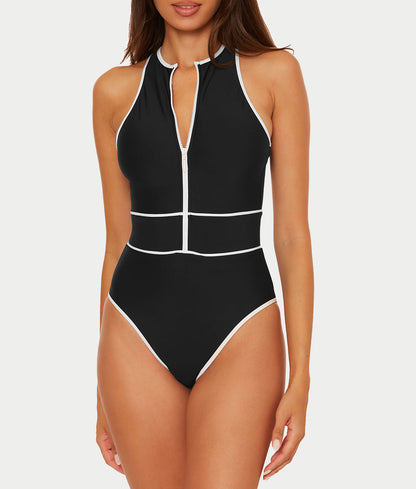 Sport Mode High-Neck One-Piece