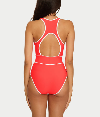 Sport Mode High-Neck One-Piece