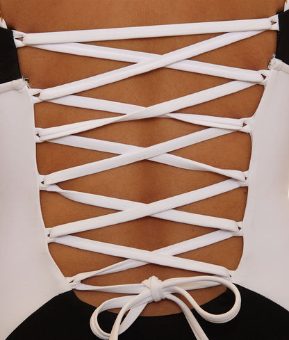Sport Mode Square Neck One-Piece
