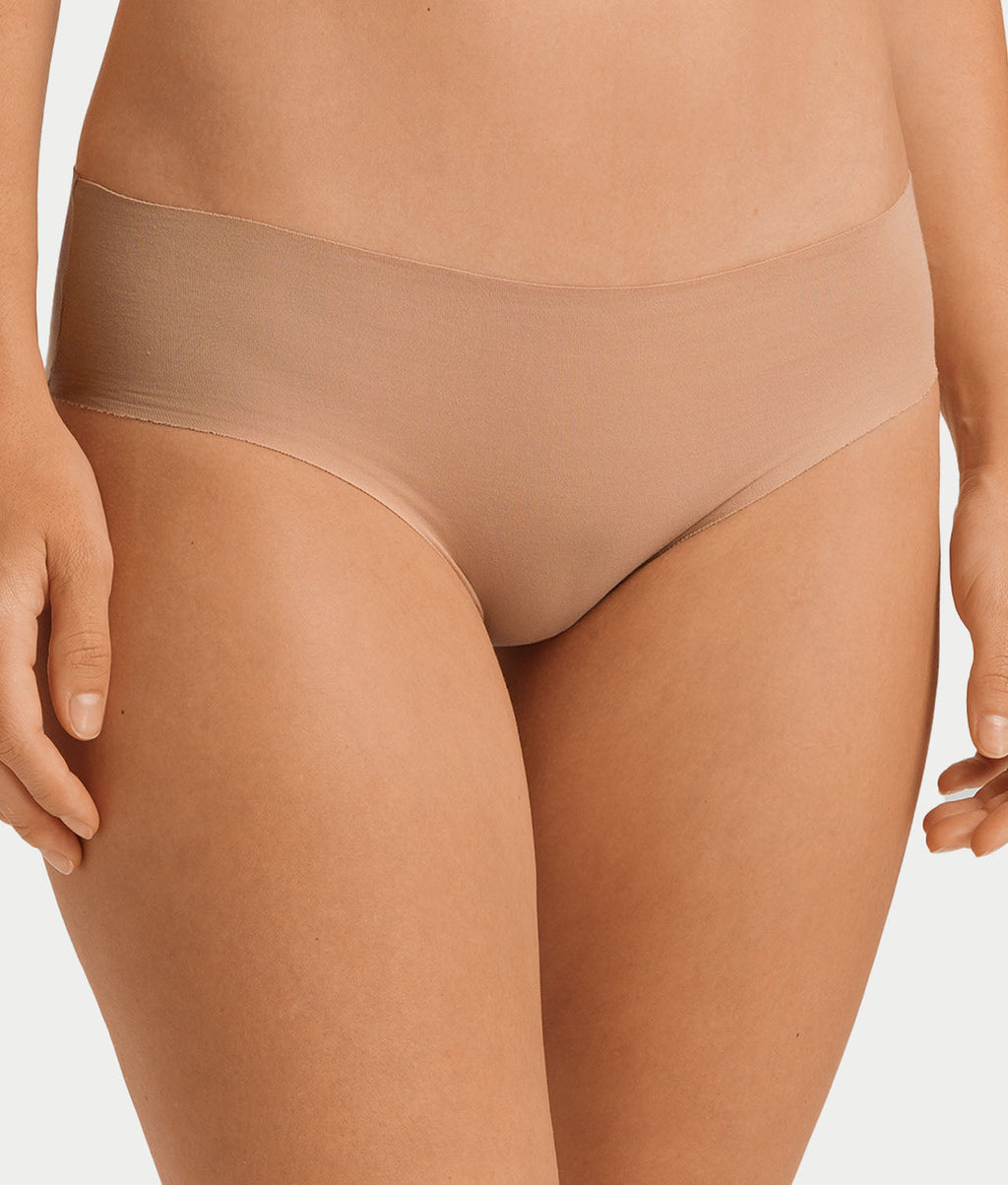 Invisible Cotton Cotton Blend High Cut Brief