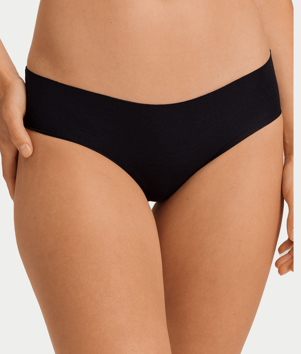 Invisible Cotton Cotton Blend High Cut Brief