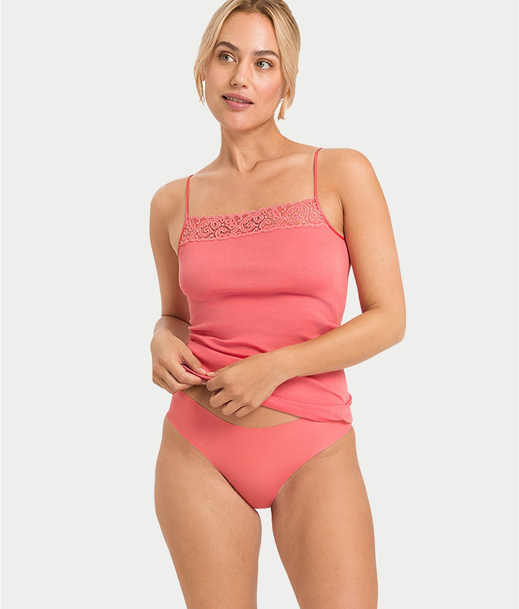 Invisible Cotton Cotton Blend High Cut Brief