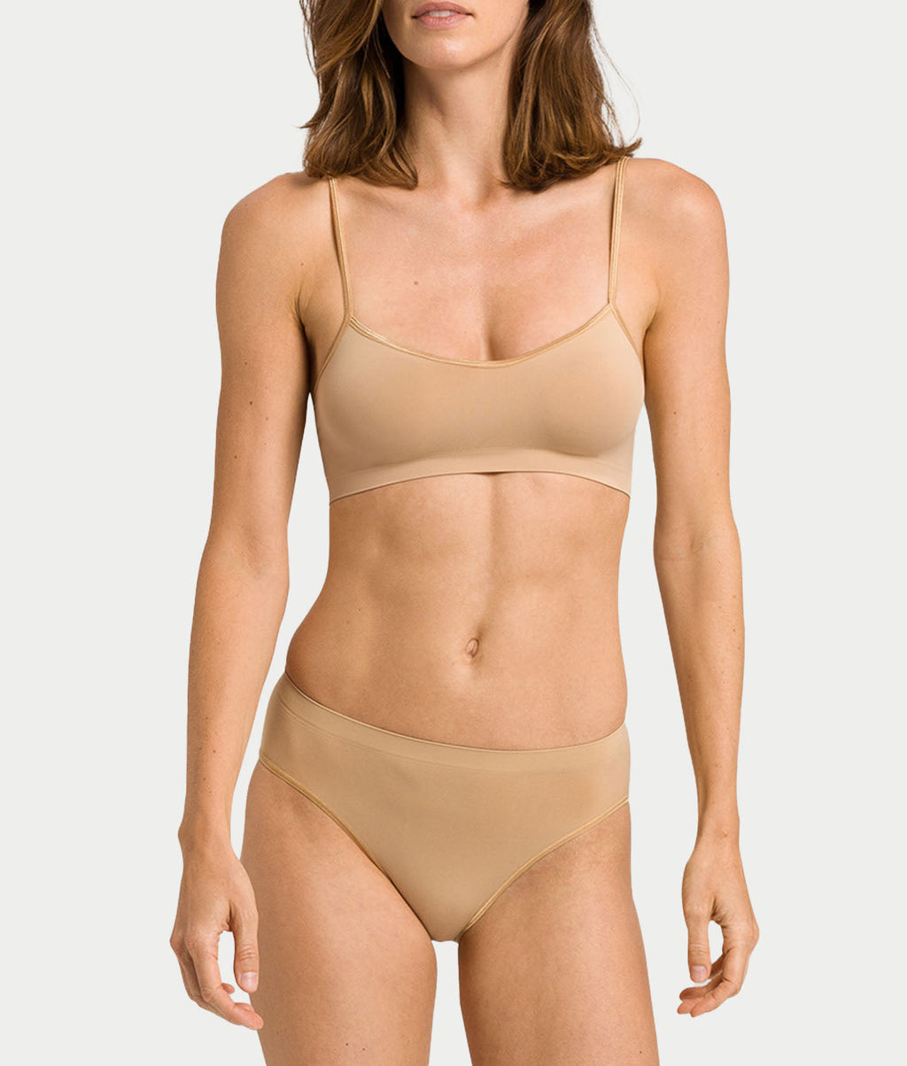 Touch Feeling Spaghetti Crop Top