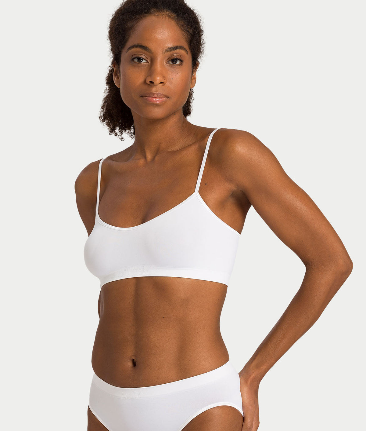 Touch Feeling Spaghetti Crop Top