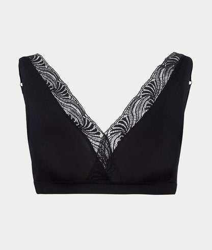 Cotton Delight Lace Trim Cotton Soft Cup Bra