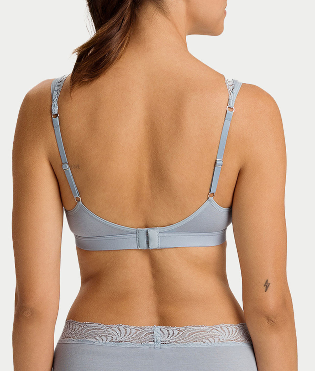 Cotton Delight Lace Trim Cotton Soft Cup Bra