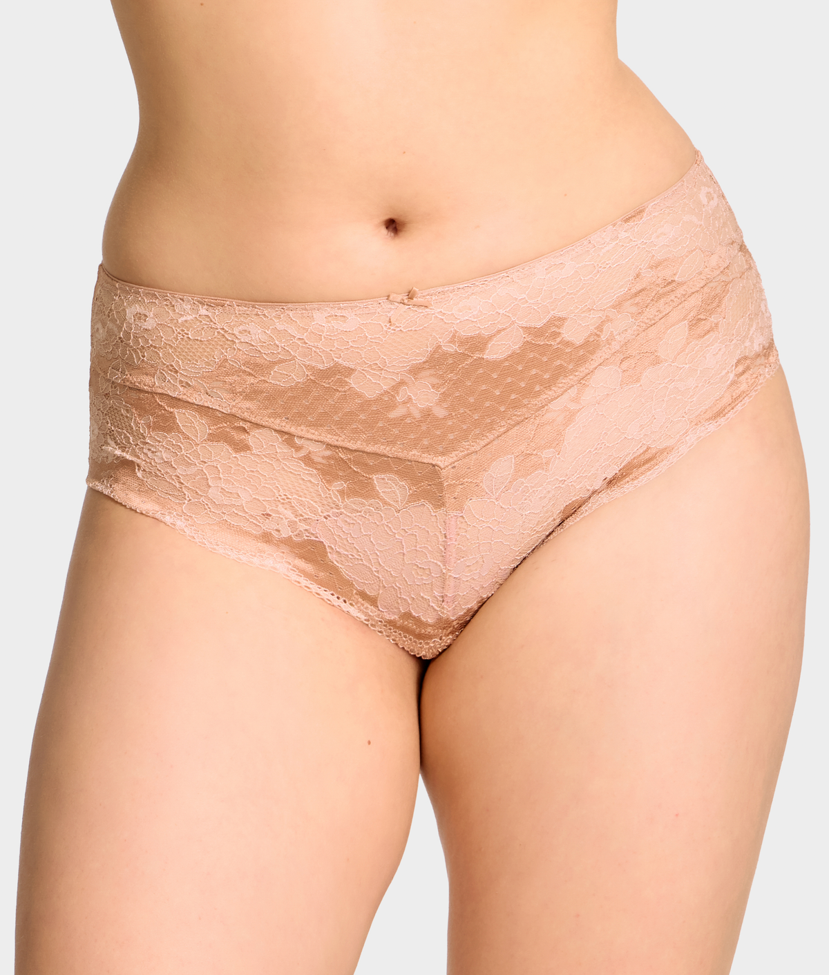 Clara Lace High-Waist Cheeky Brief