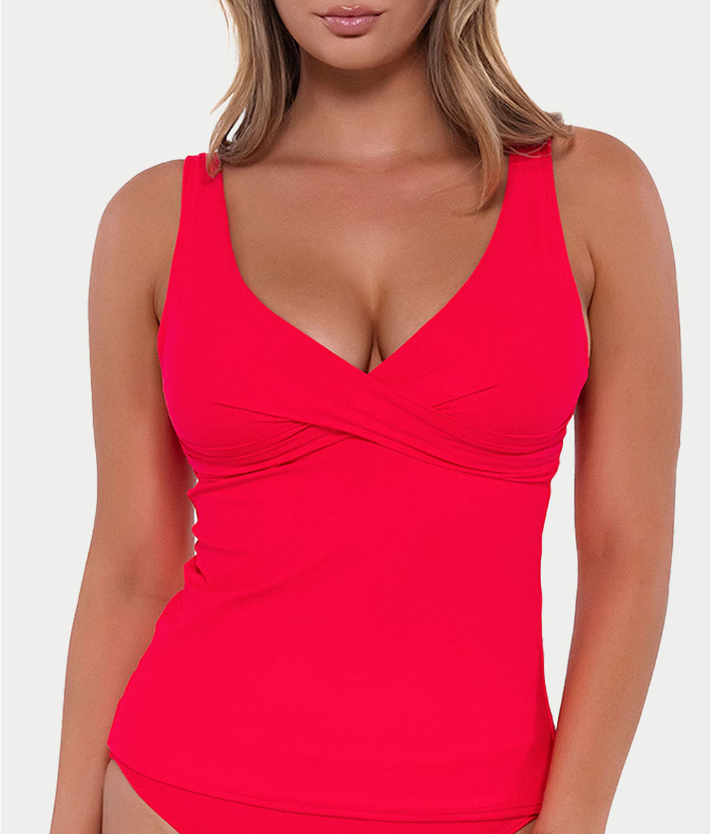 Elsie Underwire Wrap Tankini Top