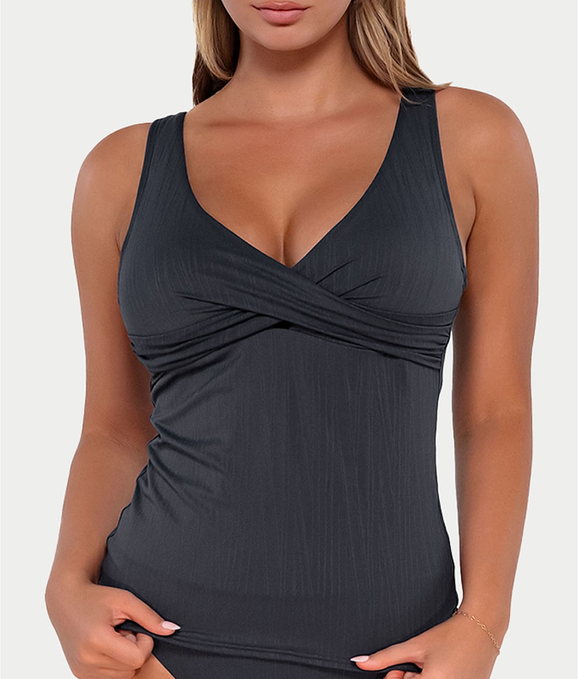 Elsie Underwire Wrap Tankini Top