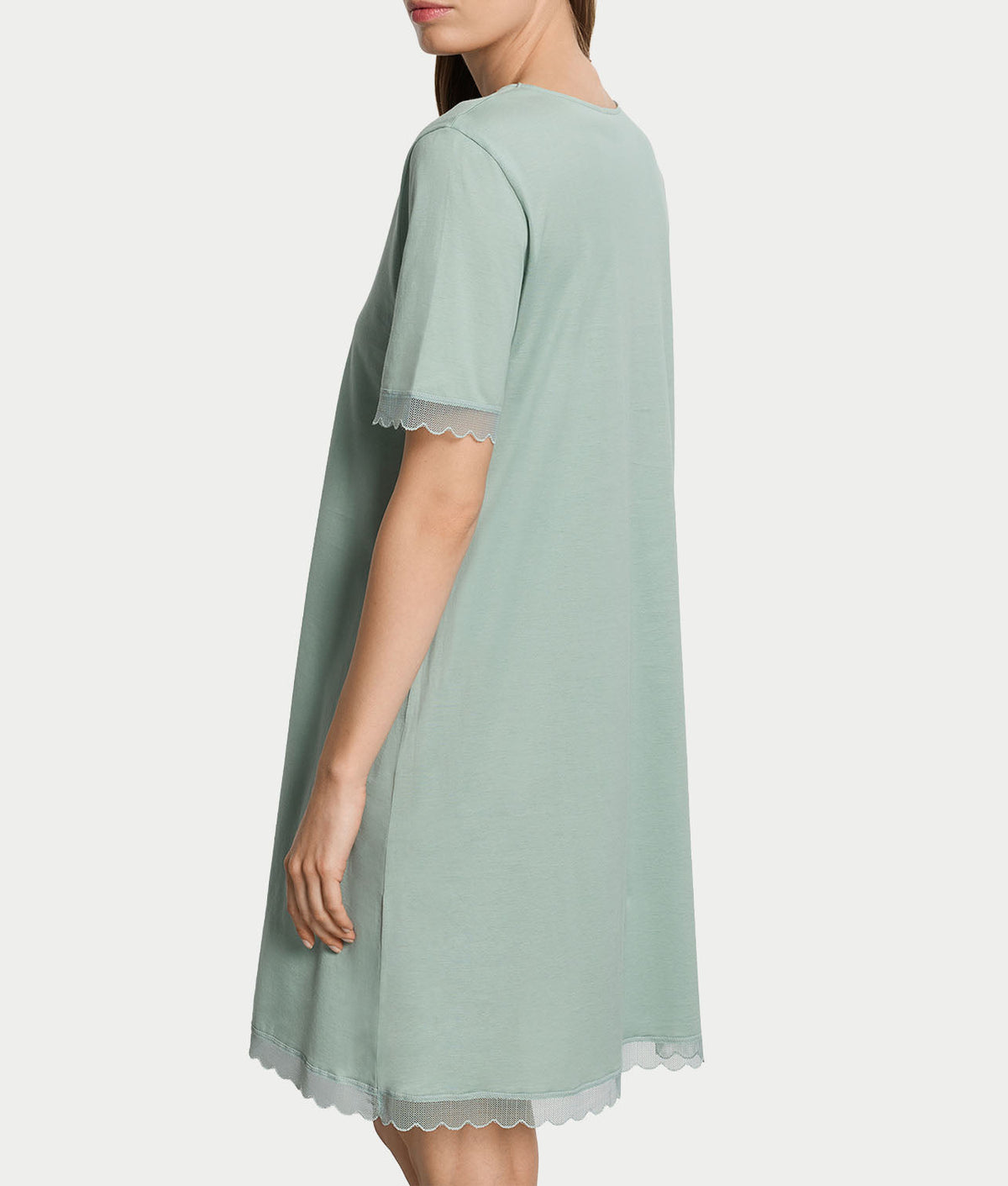 Inaya Scalloped Lace Cotton Nightgown