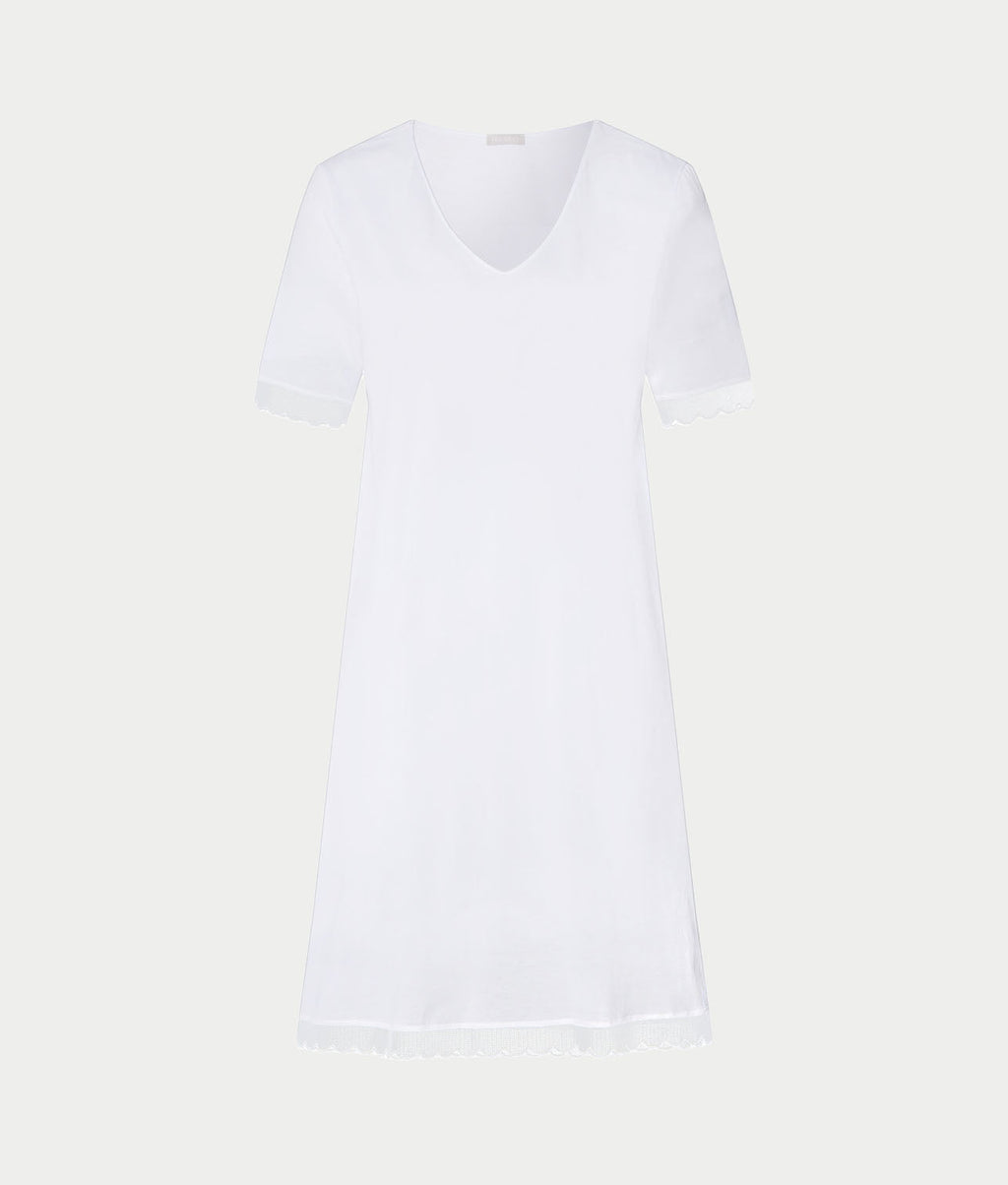 Inaya Scalloped Lace Cotton Nightgown
