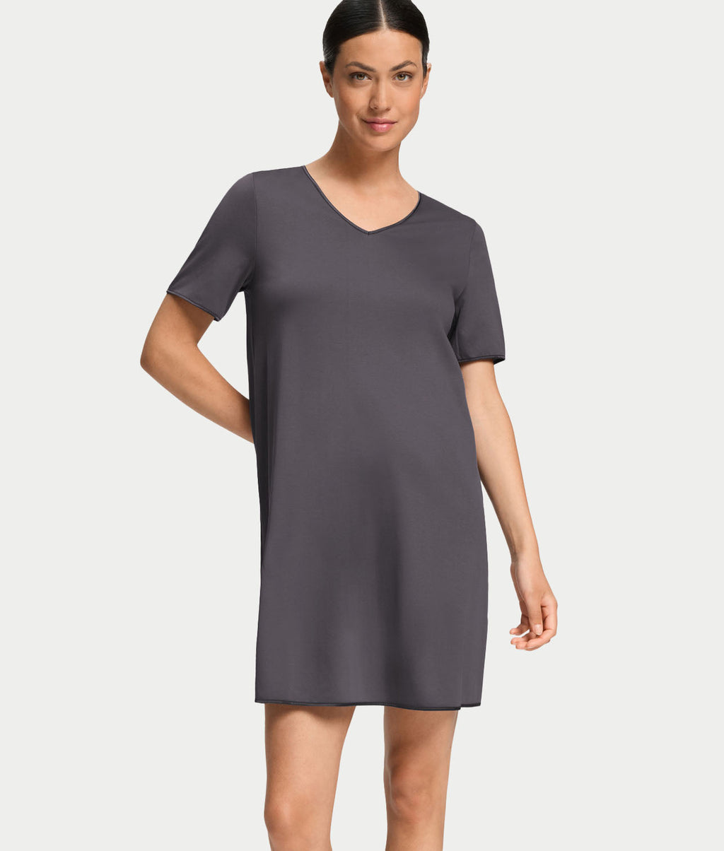 Cotton Silk V-Neck Cotton Nightgown