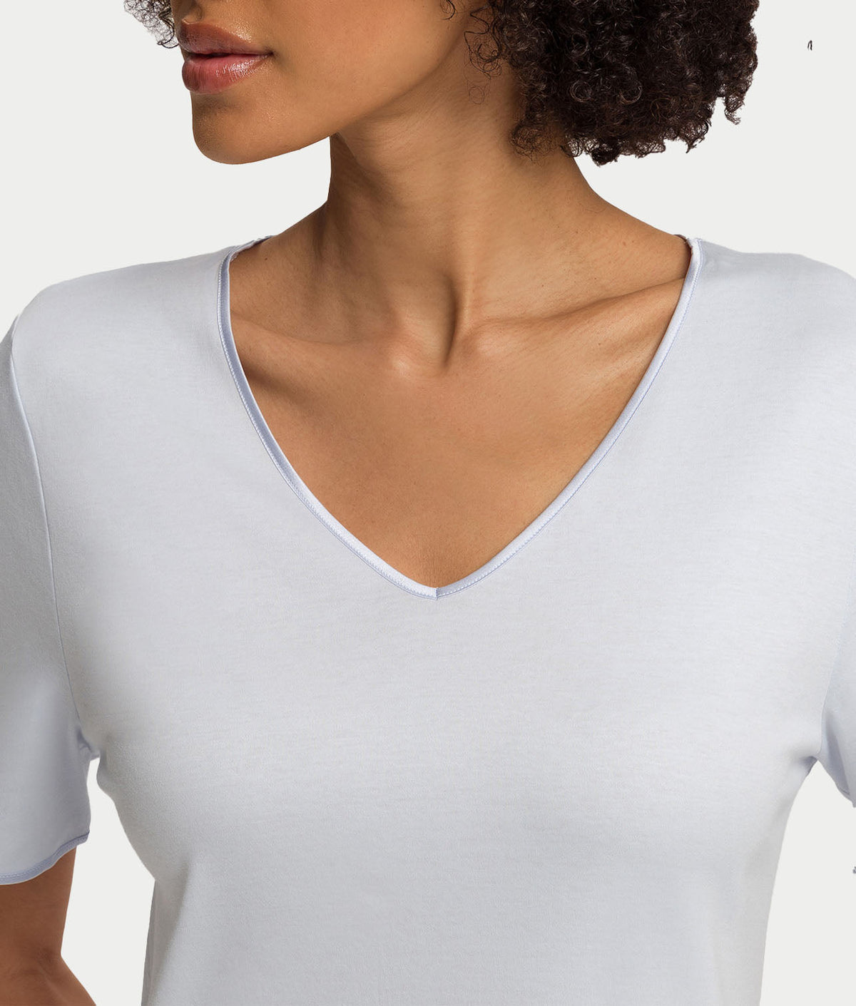 Cotton Silk V-Neck Cotton Nightgown