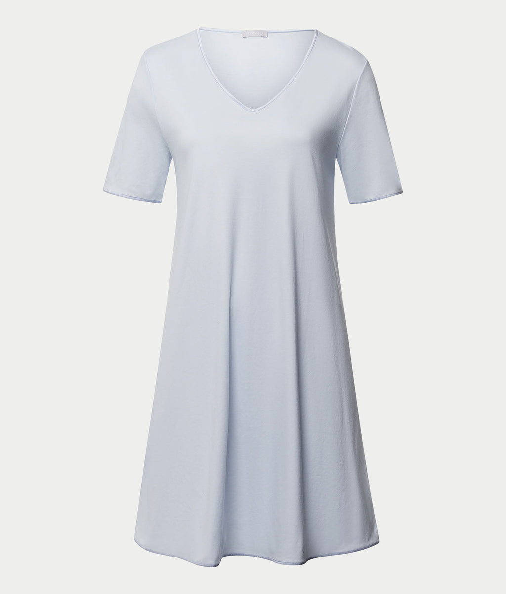 Cotton Silk V-Neck Cotton Nightgown