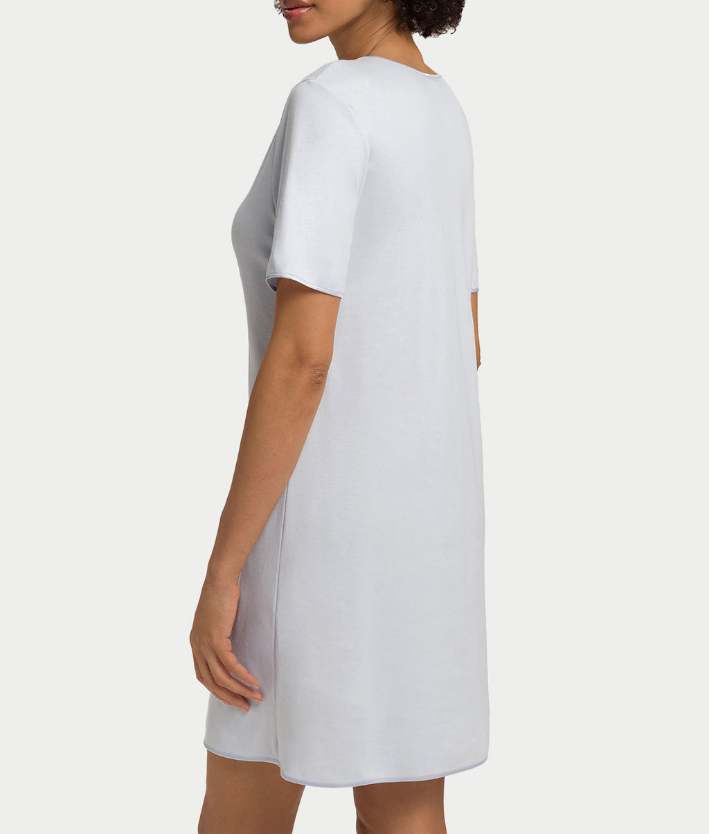 Cotton Silk V-Neck Cotton Nightgown