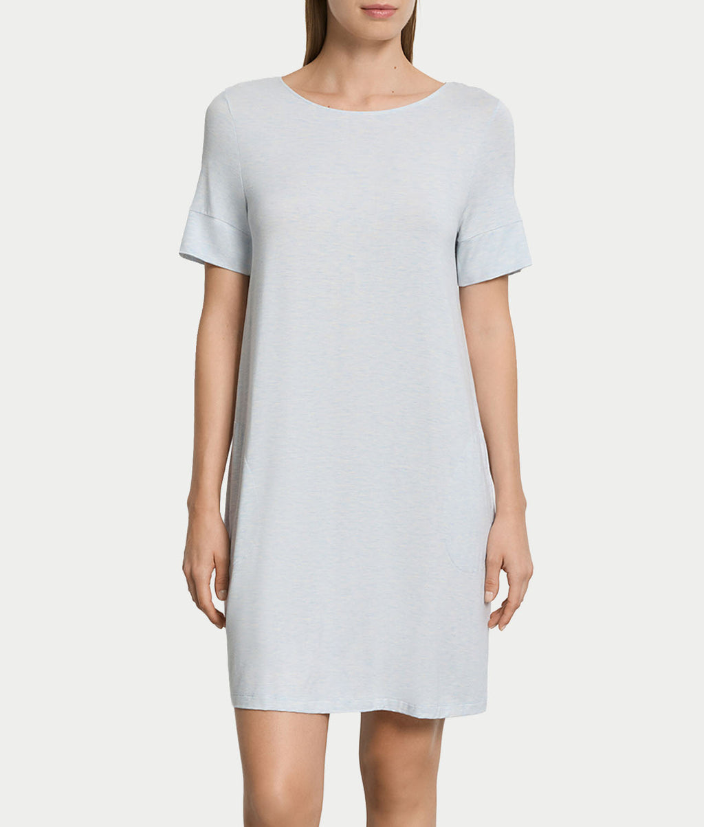 Natural Elegance Round Neck Nightgown
