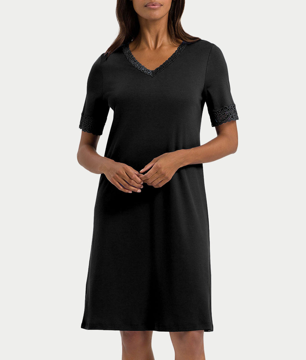 Moments Lace Trim Cotton Nightgown