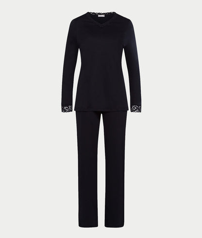 Moments Lace Trim Cotton Pajama Set