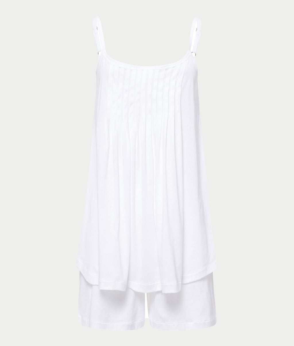 Juliet Pleated Cotton Pajama Set