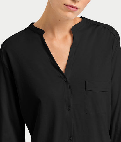 Pure Essence Button Front Soft Cotton Pajama Set