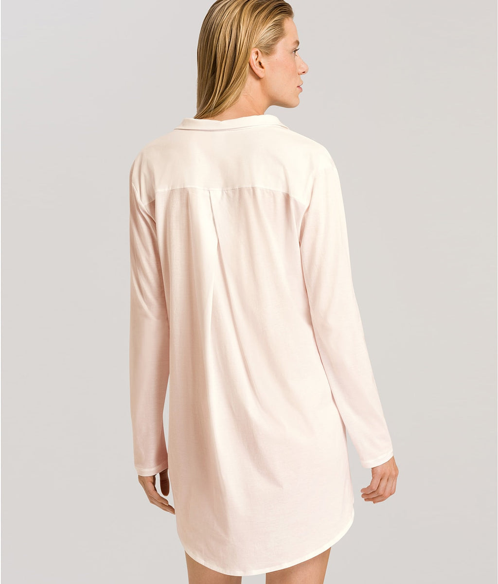 Cotton Deluxe Button-Front Sleep Shirt