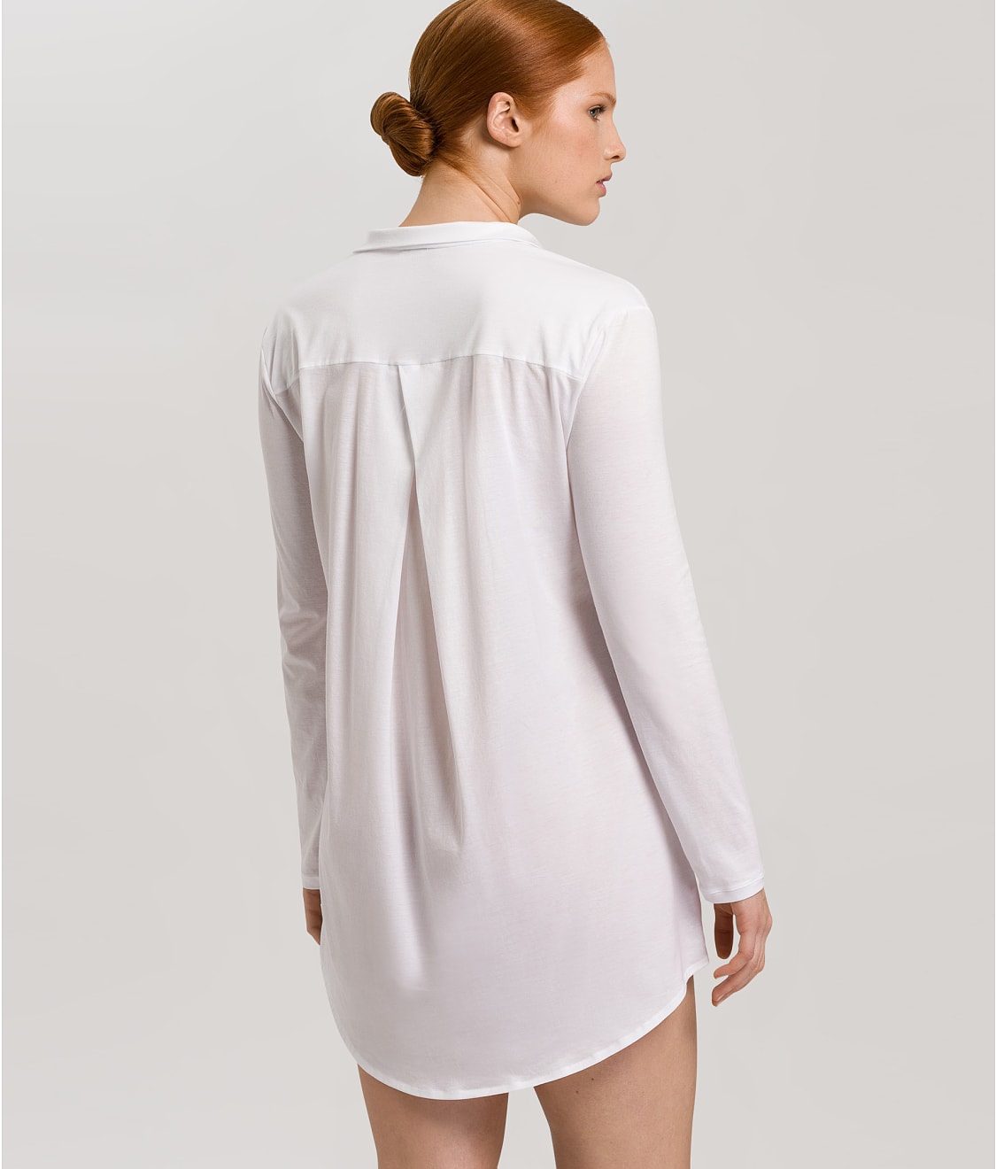 Cotton Deluxe Button-Front Sleep Shirt