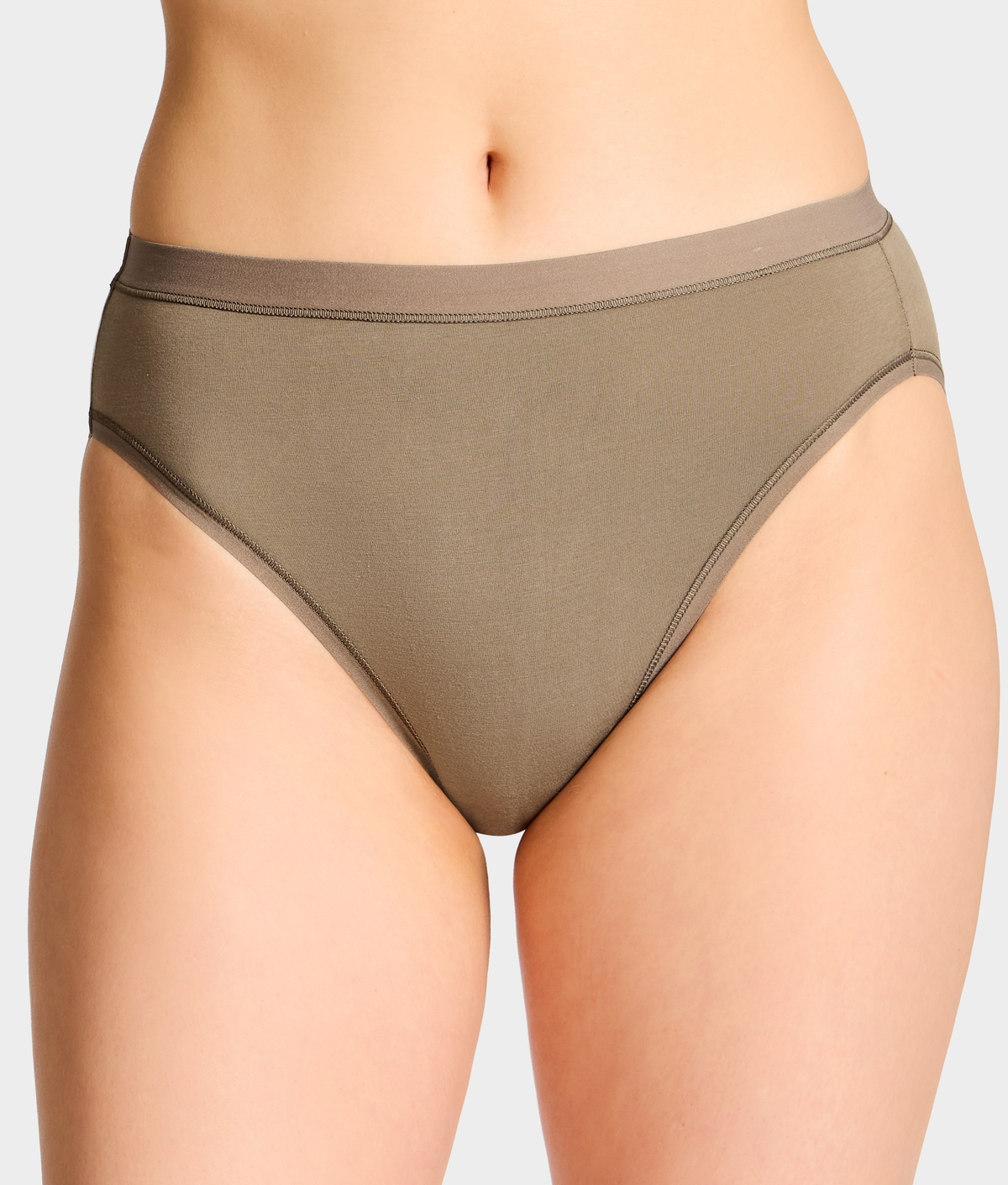 Understated Cotton Hi-Cut Brief