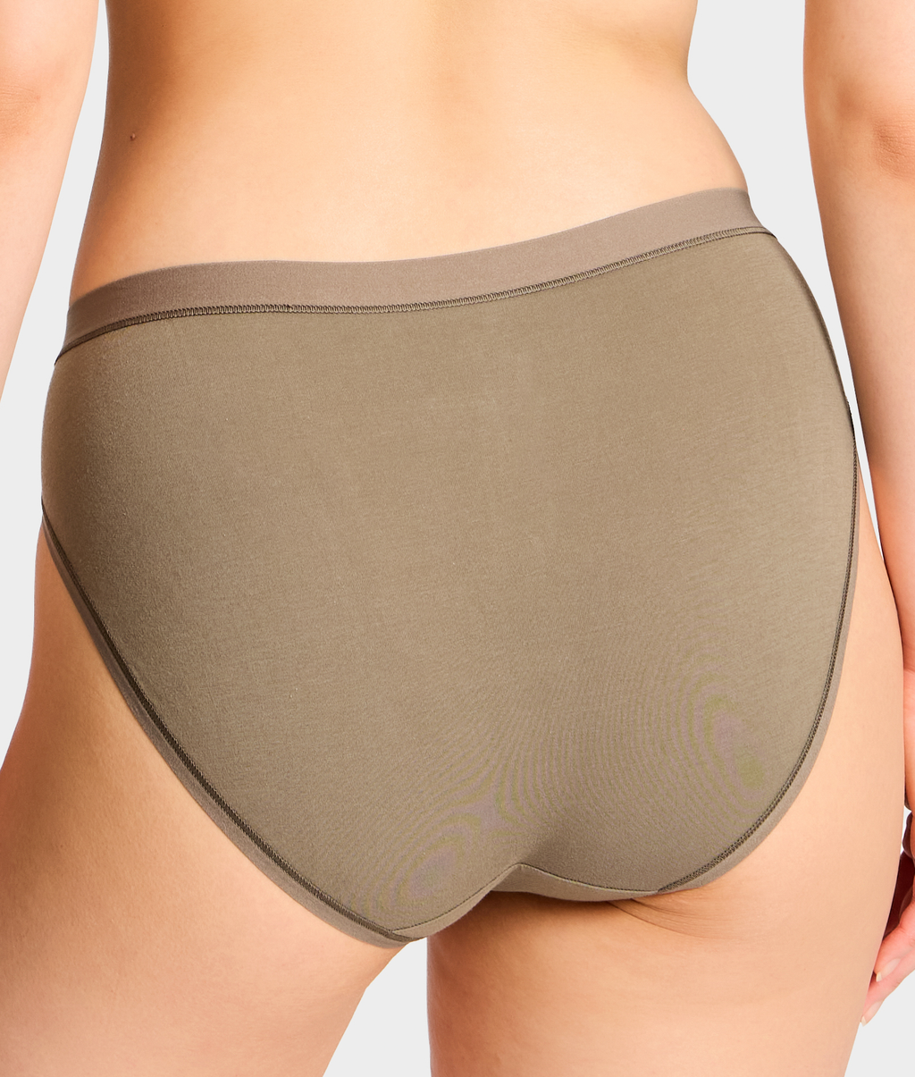 Understated Cotton Hi-Cut Brief