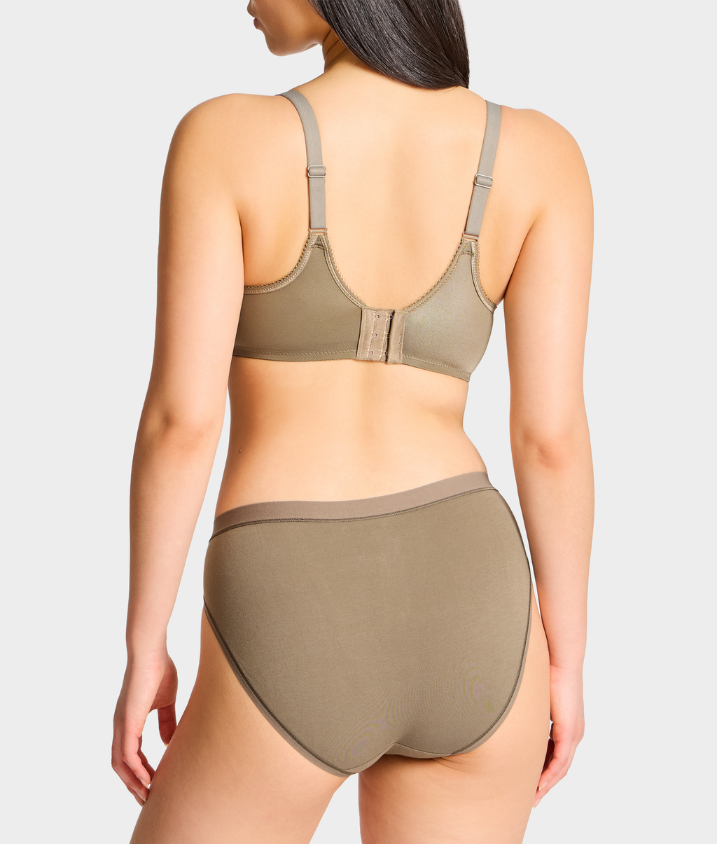 Understated Cotton Hi-Cut Brief