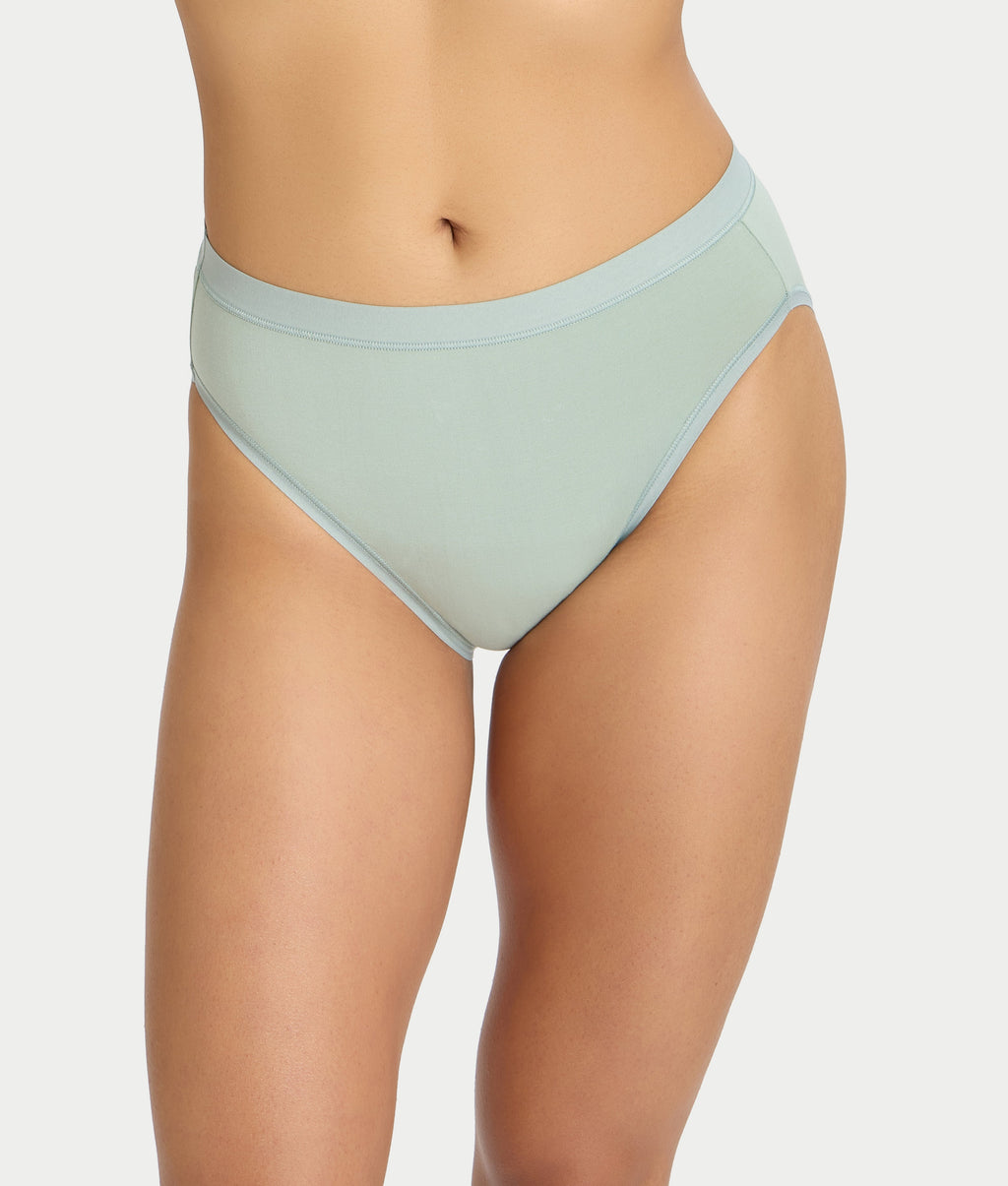 Understated Cotton Hi-Cut Brief