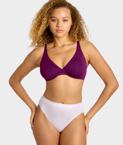 Understated Cotton Hi-Cut Brief