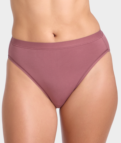Understated Cotton Hi-Cut Brief