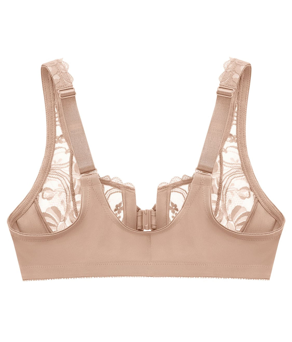 WonderWire Front-Close Stretch Lace Bra