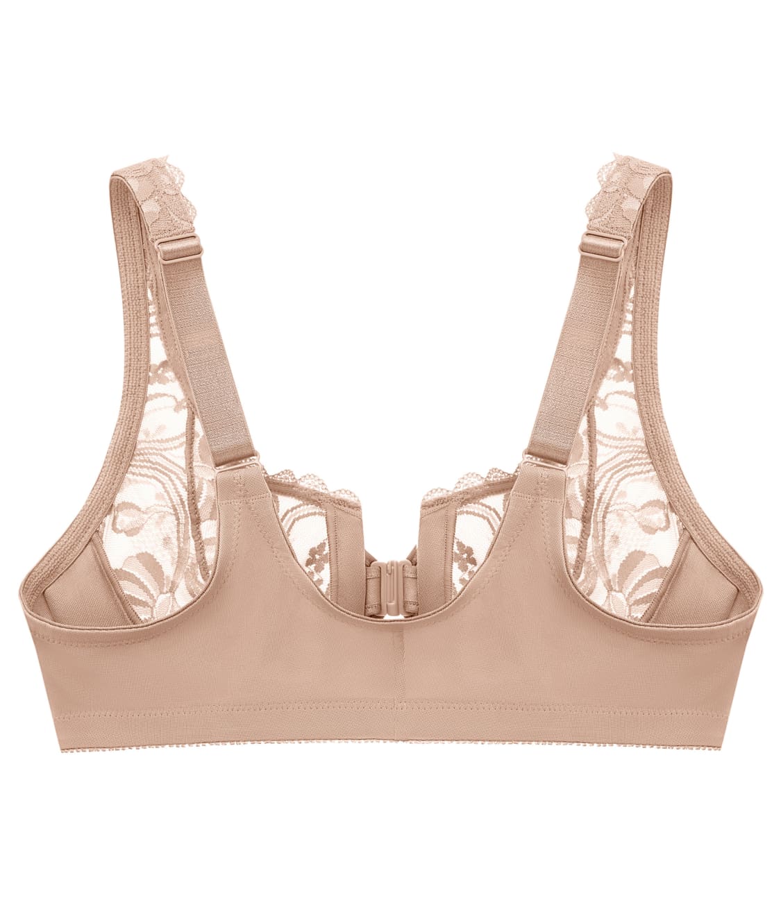 WonderWire Front-Close Stretch Lace Bra