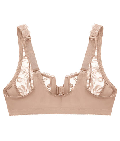 WonderWire Front-Close Stretch Lace Bra